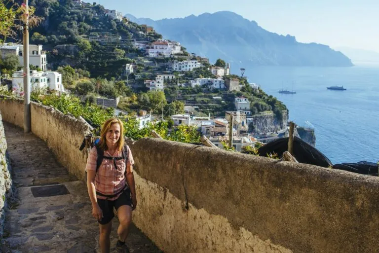 A start of many climbs above amalfi x